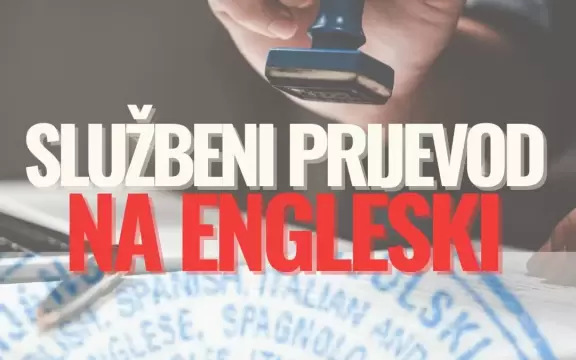 Ovlašteni prijevod na engleski